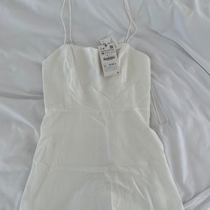 Zara cream romper with tags